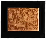 Dôme de Pise (Italie), bas-relief en pierre d'une chaire sculptée par Giovanni Pisano.