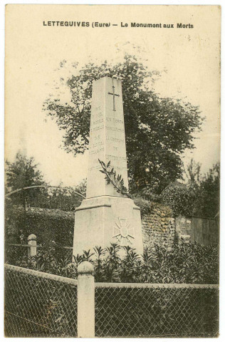 Letteguives. Le Monument aux morts.