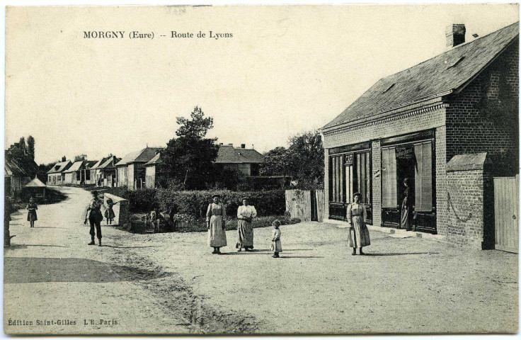 Morgny. Route de Lyons.