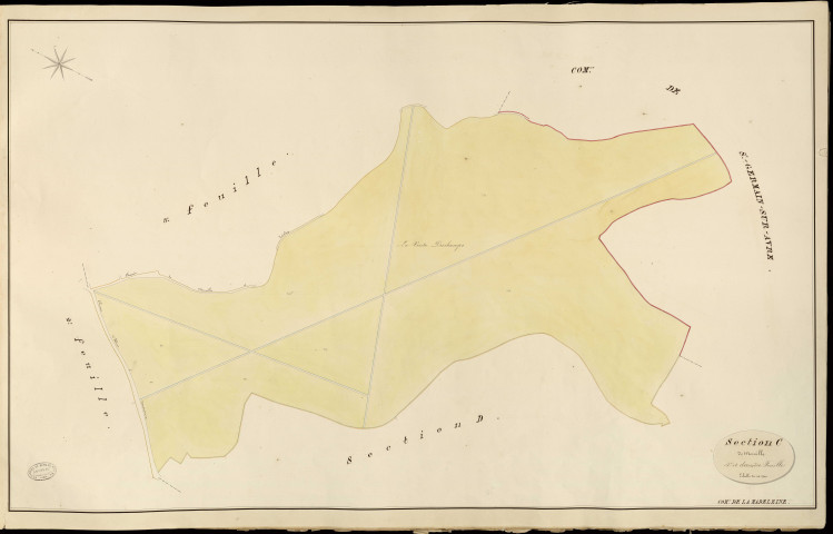 Madeleine-de-Nonancourt (La). Section C _ de Merville _ 4e et dernière Feuille