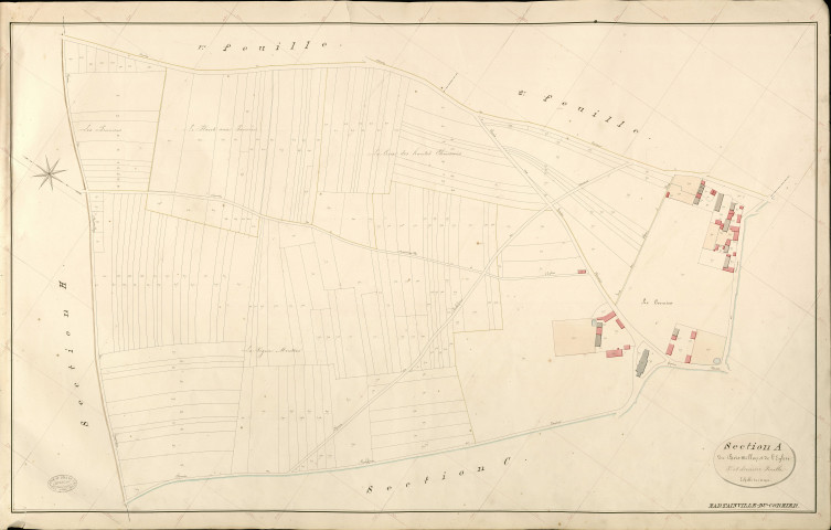 Martainville-du-Cormier. Section A _ du Bois Million et de l'Eglise _ 3e et dernière Feuille