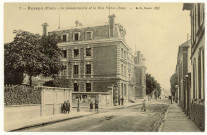 Evreux-Ville. La Gendarmerie et la Rue Victor-Hugo.