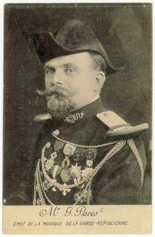Evreux-Ville. Mr G. Parès - Chef de la Musique de la Garde Républicaine.