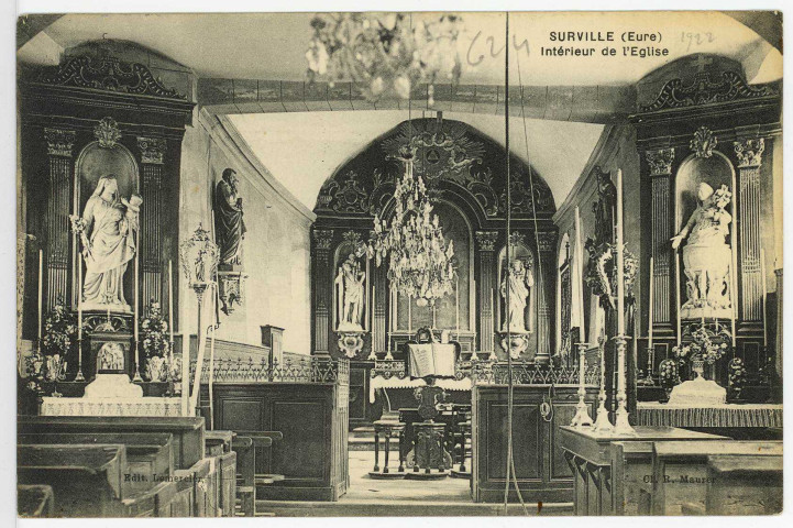 Surville. Intérieur de l'Eglise.