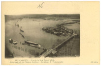 Andelys (Les). Crue de la Seine Janvier 1910. - Panorama pris du Château Gaillard. - Les plaines de Tosny inondées.