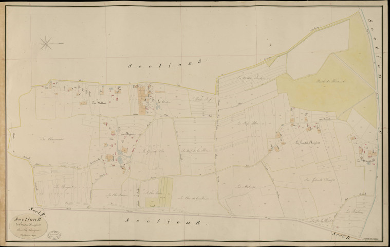 Neaufles-sur-Risle. Section B _ des hautes Bruyères _ Feuille Unique
