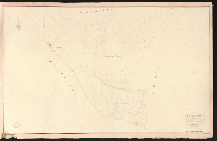 Andelys (Les). Section B _ des bois Renard _ 4e et dernière Feuille