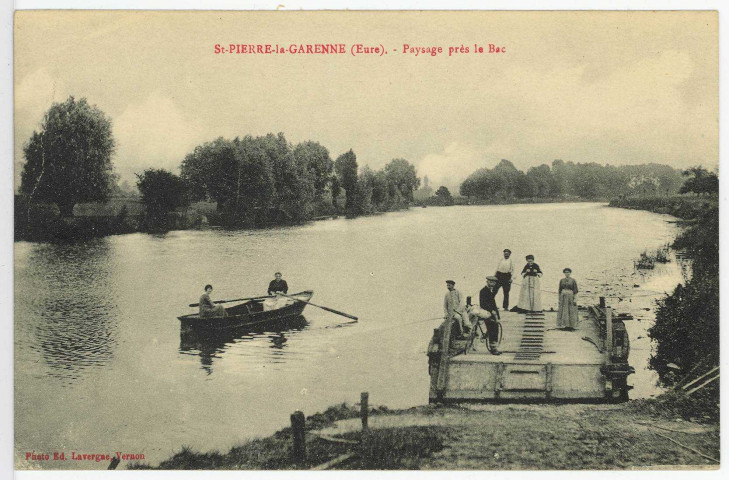Saint-Pierre-la-Garenne. Paysage près le Bac.