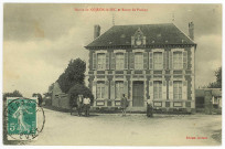 Nojeon-le-Sec. Mairie de Nojent-le-Sec et route de Puchay.