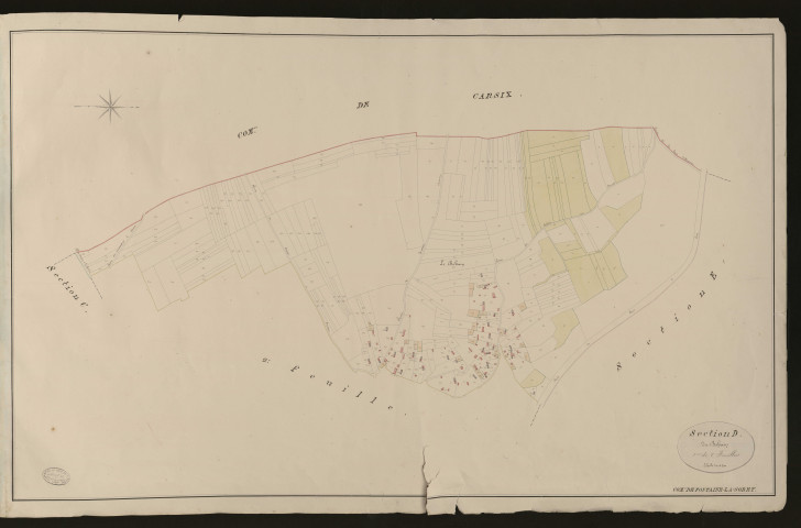 Fontaine-la-Soret. Section D _ du Bohain _ 1re de 2 Feuilles