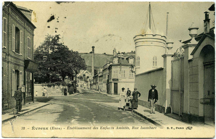 Evreux-Ville. Établissement des Enfants Assistés - Rue Isambard.