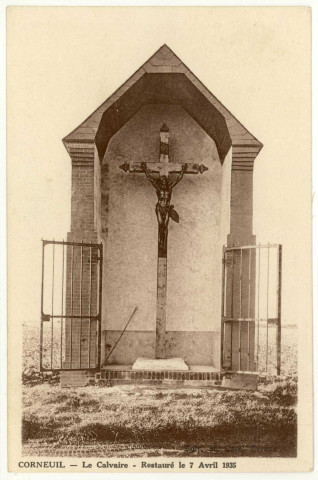 Corneuil. Le Calvaire-Restauré en 1935.
