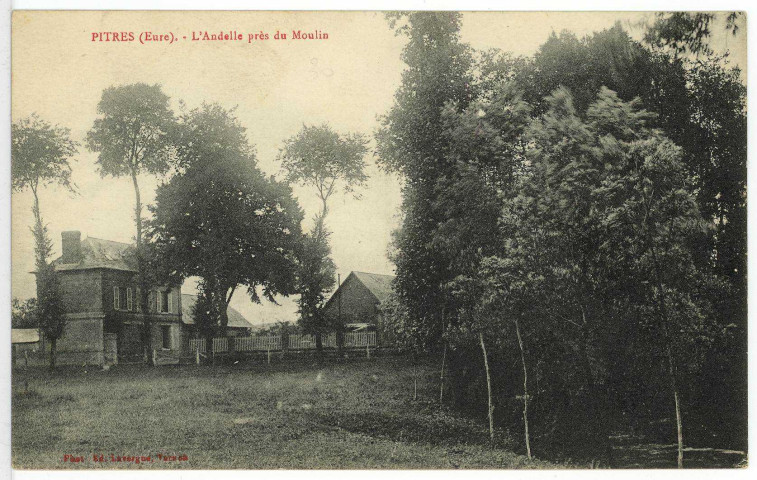 Pîtres. L'Andelle près du Moulin.