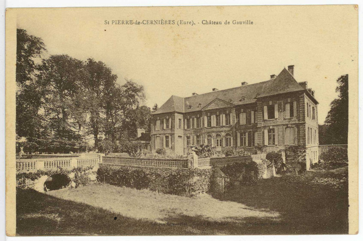 Saint-Pierre-de-Cernières. Château de Gauville.