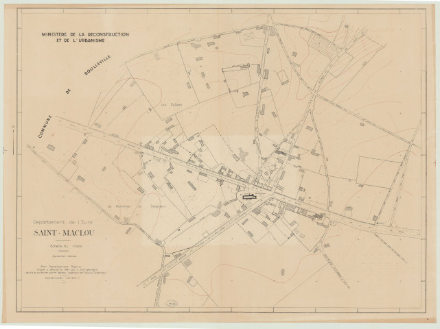 Saint-Maclou _ MRU _ Plan topographique régulier