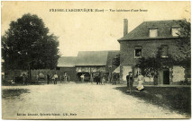 Fresne-l'Archevêque. Vue intérieure d'une ferme.