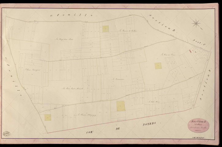 Dangu. Section A _ de la Plaine _ 3e et dernière Feuille