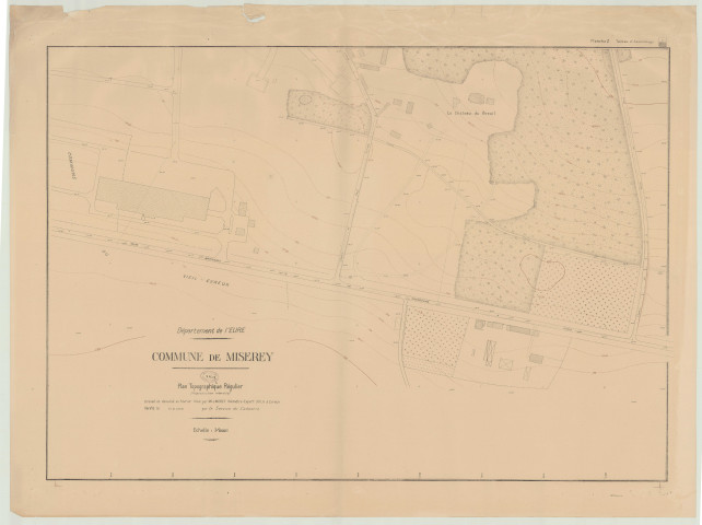 Miserey _ MRU _ Plan topographique régulier en 2 feuilles