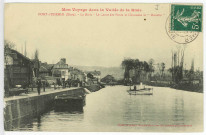 Pont-Audemer. La Risle - Le Canot des Ponts-et-Chaussées la «Mouette».