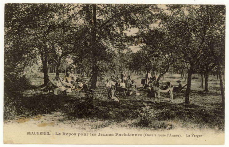 Beaumesnil. Le Repos pour les Jeunes Ouvrières Parisiennes - Le Verger.