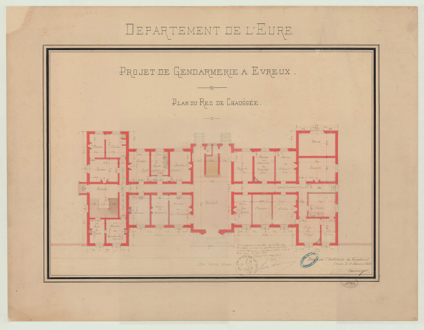 Evreux _" Projet de Gendarmerie à Evreux".