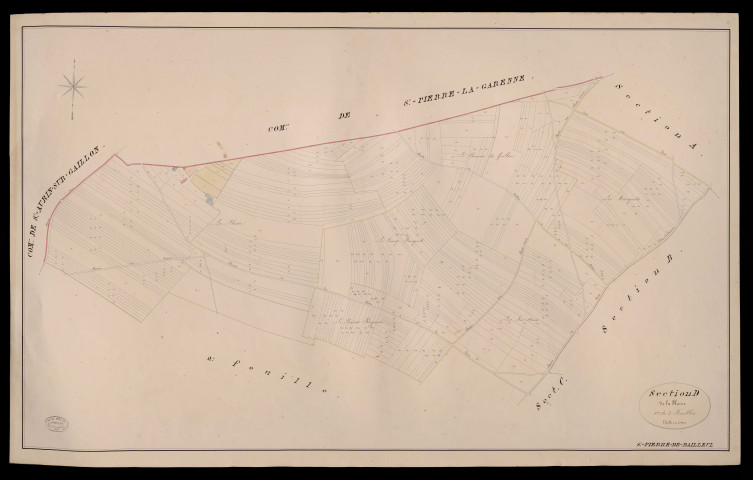 Saint-Pierre-de-Bailleul. Section D _ de la Plaine _ 1re de 3 Feuilles