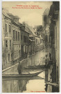 Vernon-Ville. Vernon pendant les inondations - Rue Bourbon-Penthièvre et Abside de l'Eglise.