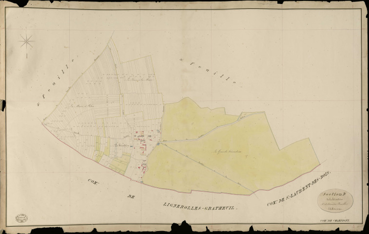 Champigny-la-Futelaye. Section D _ d'Osmoy _ 4e et dernière Feuille
