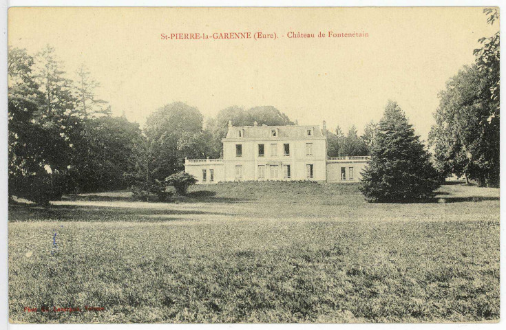 Saint-Pierre-la-Garenne. Château de Fontenétain.