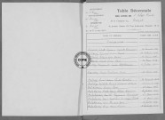 Tables (1923-1932)