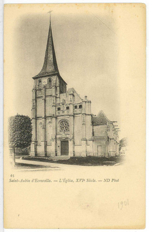 Saint-Aubin-d'Ecrosville. L'Eglise, XVIe siècle.