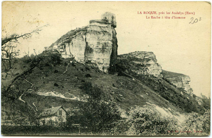 Roquette (La). La Roque, près les Andelys (Eure). - La Roche à tête d'homme.