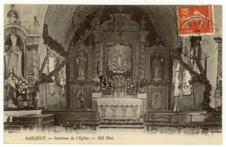 Barquet. Intérieur de l'église.