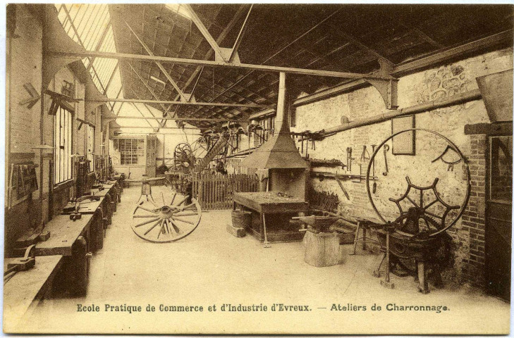 Evreux-Ville. École pratique de Commerce et d'industrie - Atelier de Charronnage.