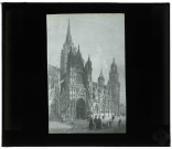 Cathédrale Notre-Dame d'Évreux (Eure), lithographie de Benoist publiée dans "La Normandie Illustrée" en 1852
