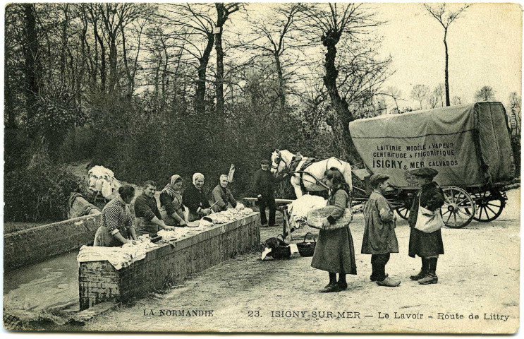 Basse-Normandie. Isigny-sur-Mer. - Le Lavoir - Route de Littry.