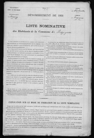 BAZOQUES 1931
