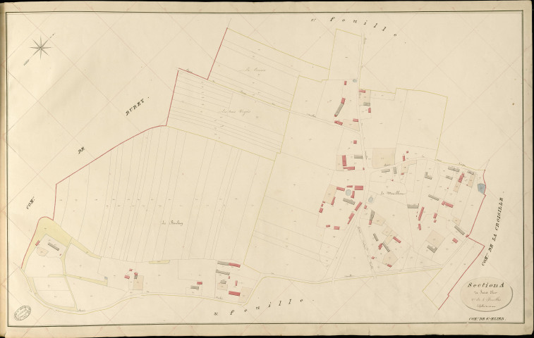 Saint-Elier. Section A _ de Saint Elier _ 2e de 3 Feuilles