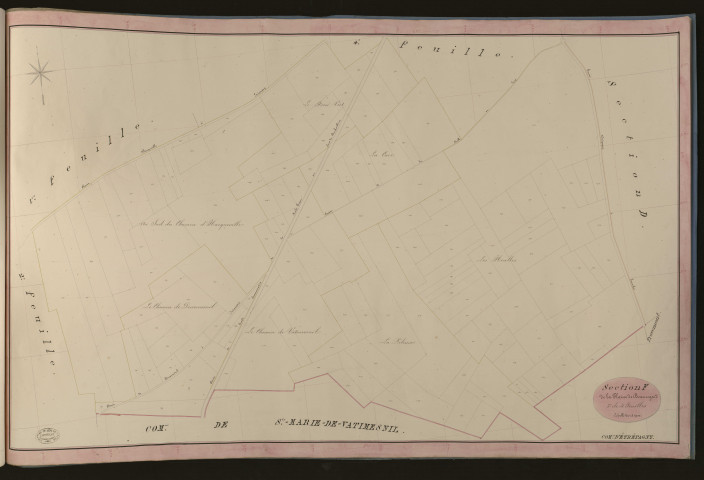 Etrépagny. Section F _ de la Plaine de Beauregard _ 3e de 4 Feuilles