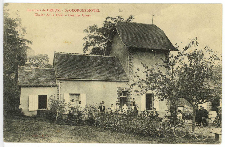 Saint-Georges-sur-Eure. Chalet de la Forêt - Gué des Grues.