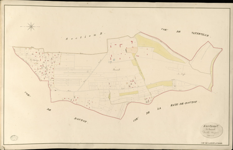 Haye-Aubrée (La). Section C _ de Bonneval _ Feuille Unique