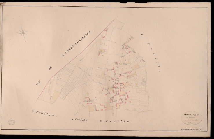 Saint-Pierre-de-Bailleul. Section A _ de Dormoun _ 1re de 5 Feuilles