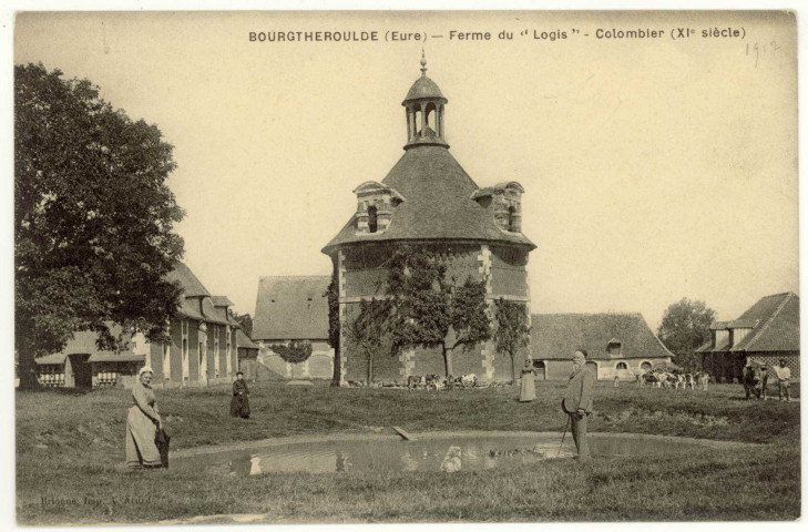 Bourgtheroulde. Ferme du " Logis"-Colombier (XIe siècle).