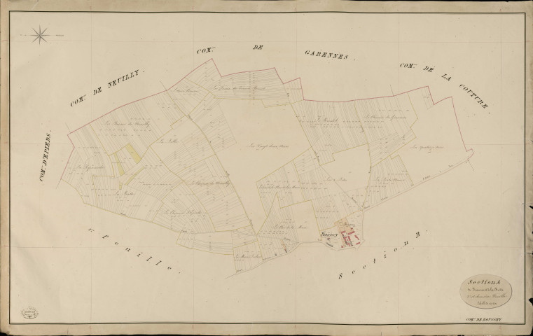 Boussey. Section A _ de Franceu et de la Butte _ 2e et dernière Feuille
