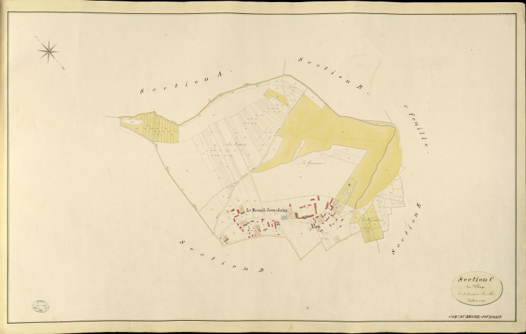Mesnil-Jourdain (Le). Section C _ du Village _ 2e et dernière Feuille