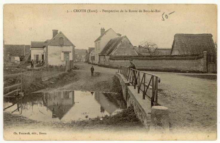 Croth. Route de Bois-le-Roi.