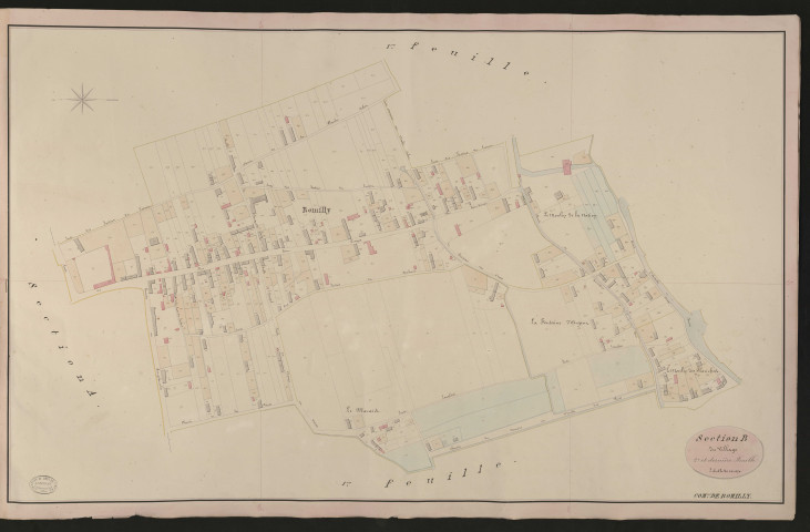Romilly-sur-Andelle. Section B _ du Village _ 2e et dernière Feuille