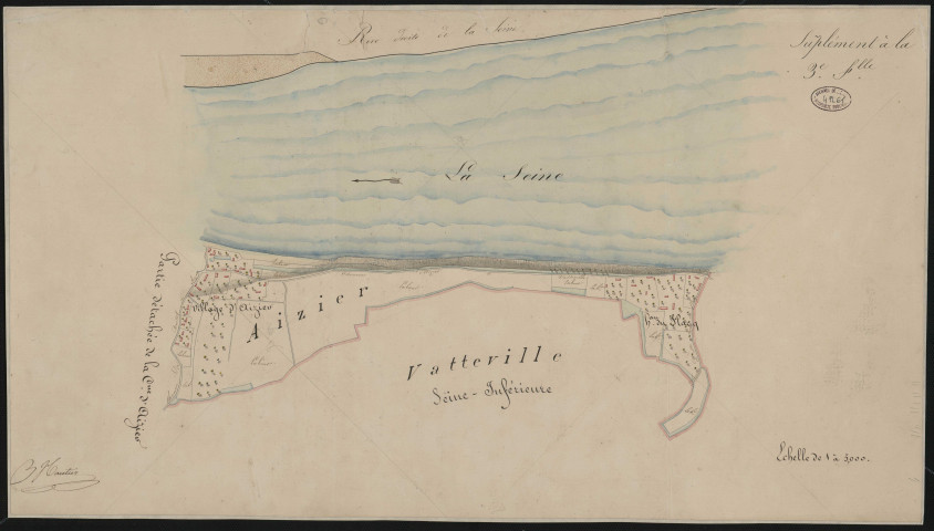 Cours de la Seine à Aizier - Seine