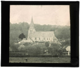 Église d'Écaquelon (Eure), vue générale.