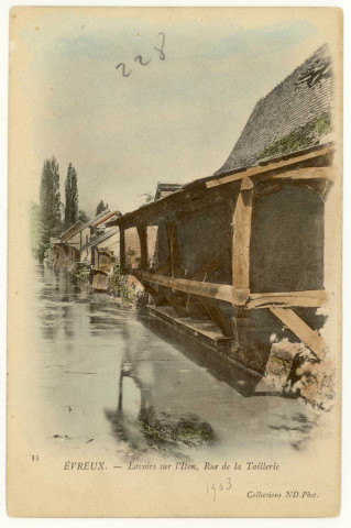 Evreux-Ville. Lavoir sur l'Iton, Rue de la Taillerie.